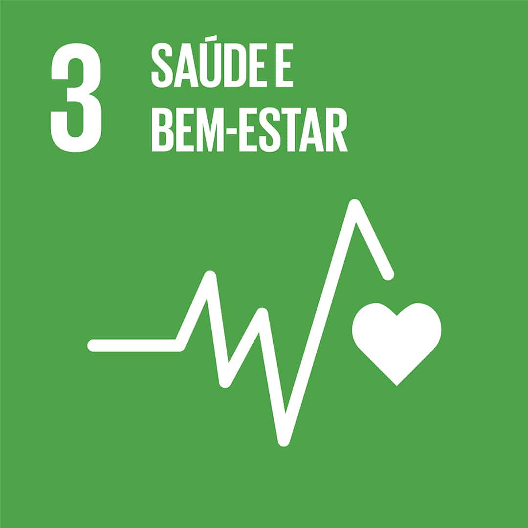 Ícone do ODS 3 – Saúde e bem-estar